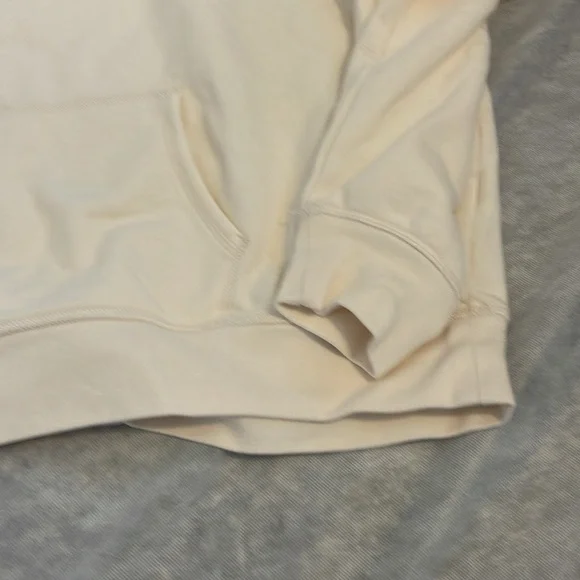 American Eagle Outfitters Cream Hoodie with Blue Lettering - Picture 5 of 13